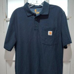 Carharatt Men Short Sleeve Polo Shirt Size Small